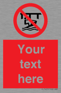 Custom Do not use watercraft in the vicinity of piers